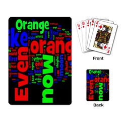 Writing Color Rainbow Playing Card by Mariart