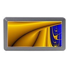 Waves Wave Chevron Gold Blue Paint Space Sky Memory Card Reader (mini) by Mariart