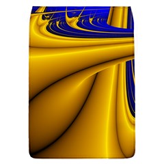 Waves Wave Chevron Gold Blue Paint Space Sky Flap Covers (l)  by Mariart