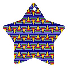 Seamless Prismatic Pythagorean Pattern Star Ornament (two Sides) by Nexatart