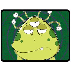 The Most Ugly Alien Ever Double Sided Fleece Blanket (large)  by Catifornia