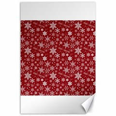 Merry Christmas Pattern Canvas 24  X 36 