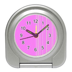 Lines Travel Alarm Clocks by ValentinaDesign