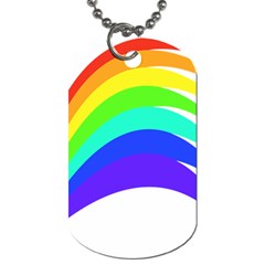 Rainbow Dog Tag (one Side)