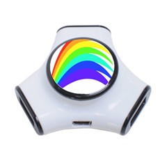 Rainbow 3-port Usb Hub by Nexatart