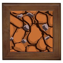 Seamless Dirt Texture Framed Tiles by Nexatart