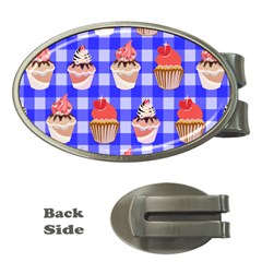 Cake Pattern Money Clips (oval) 