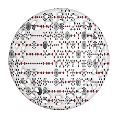 Bioplex Maps Molecular Chemistry Of Mathematical Physics Small Army Circle Round Filigree Ornament (two Sides)