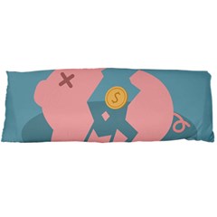 Coins Pink Coins Piggy Bank Dollars Money Tubes Body Pillow Case Dakimakura (two Sides) by Mariart