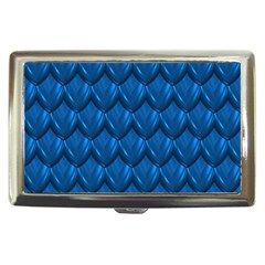 Blue Dragon Snakeskin Skin Snake Wave Chefron Cigarette Money Cases by Mariart