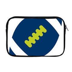 Football America Blue Green White Sport Apple Macbook Pro 17  Zipper Case by Mariart