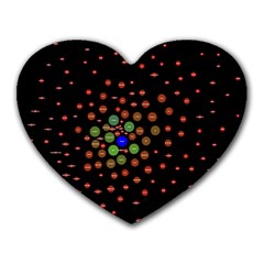 Molecular Chemistry Of Mathematical Physics Small Army Circle Heart Mousepads by Mariart