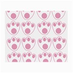 Rabbit Feet Paw Pink Foot Animals Small Glasses Cloth (2-Side) Back