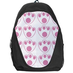 Rabbit Feet Paw Pink Foot Animals Backpack Bag by Mariart