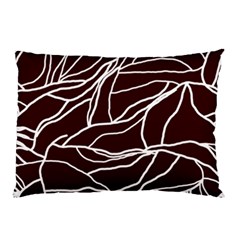 River System Line Brown White Wave Chevron Pillow Case (two Sides) by Mariart