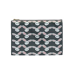 Tagged Bunny Illustrator Rabbit Animals Face Cosmetic Bag (medium)  by Mariart