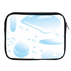 Water Drops Bubbel Rain Blue Circle Apple Ipad 2/3/4 Zipper Cases