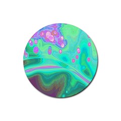 Lights Rubber Coaster (round)  by ValentinaDesign