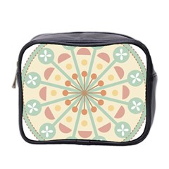 Blue Circle Ornaments Mini Toiletries Bag 2-side by Nexatart