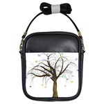 Tree Fantasy Magic Hearts Flowers Girls Sling Bags