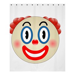 Clown Funny Make Up Whatsapp Shower Curtain 60  X 72  (medium) 