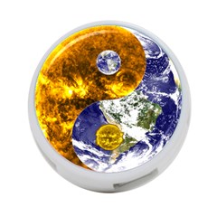 Design Yin Yang Balance Sun Earth 4-port Usb Hub (one Side) by Nexatart