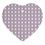 Plaid pattern Ornament (Heart)