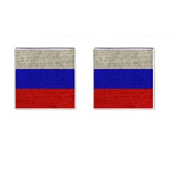 Vintage Flag - Russia Cufflinks (square) by ValentinaDesign