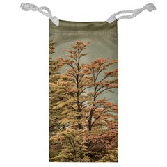 Landscape Scene Colored Trees At Glacier Lake  Patagonia Argentina Jewelry Bag by dflcprints