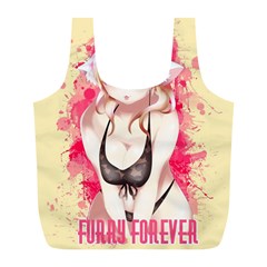 Blonde Hair Bikini Furry Girl Full Print Recycle Bags (l) 