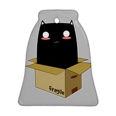 Black Cat In A Box Ornament (bell) by Catifornia