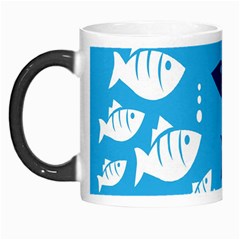 Blue Fish Tuna Sea Beach Swim White Predator Water Morph Mugs by Mariart