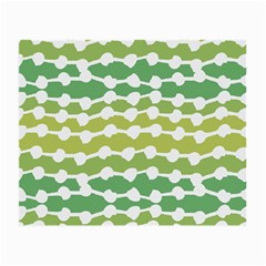 Polkadot Polka Circle Round Line Wave Chevron Waves Green White Small Glasses Cloth (2-side) by Mariart