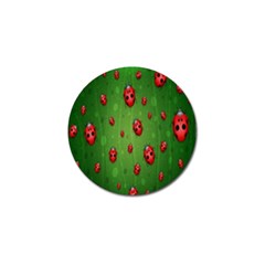 Ladybugs Red Leaf Green Polka Animals Insect Golf Ball Marker (10 Pack) by Mariart