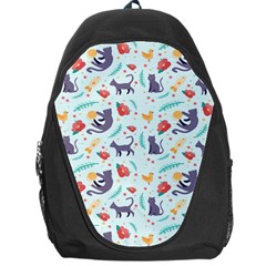 Redbubble Animals Cat Bird Flower Floral Leaf Fish Backpack Bag by Mariart