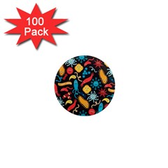 Worm Insect Bacteria Monster 1  Mini Magnets (100 Pack)  by Mariart