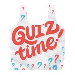 Question Mark Quiz Time Full Print Recycle Bags (l)  by Mariart