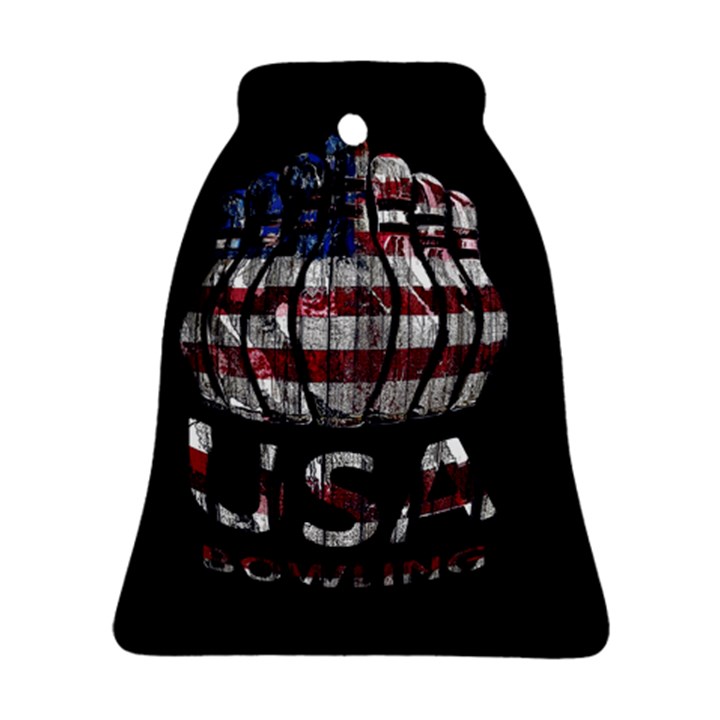 USA Bowling  Bell Ornament (Two Sides)