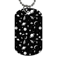 Space Pattern Dog Tag (one Side) by Valentinaart