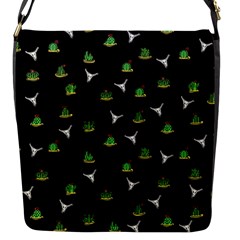 Cactus Pattern Flap Messenger Bag (s) by Valentinaart