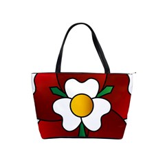 Flower Rose Glass Church Window Shoulder Handbags by Nexatart