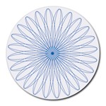 Spirograph Pattern Circle Design Round Mousepads Front