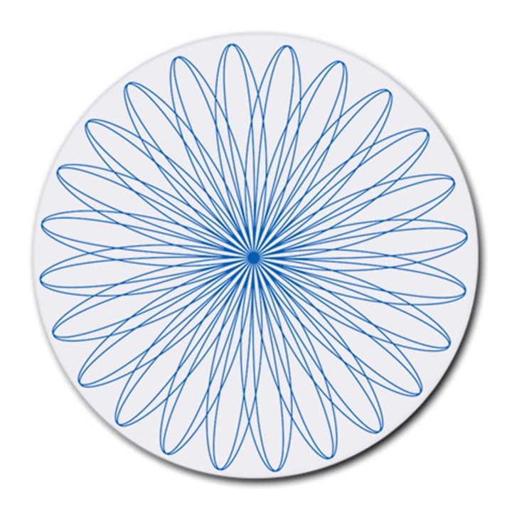 Spirograph Pattern Circle Design Round Mousepads