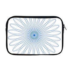 Spirograph Pattern Circle Design Apple Macbook Pro 17  Zipper Case by Nexatart