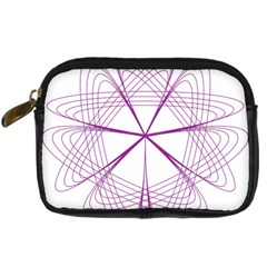 Purple Spirograph Pattern Circle Geometric Digital Camera Cases by Nexatart
