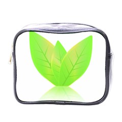 Leaves Green Nature Reflection Mini Toiletries Bags by Nexatart