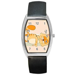 Even Cat Hates Monday Barrel Style Metal Watch by Catifornia