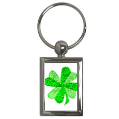 St Patricks Day Shamrock Green Key Chains (rectangle)  by Nexatart
