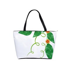 Scrapbook Green Nature Grunge Shoulder Handbags