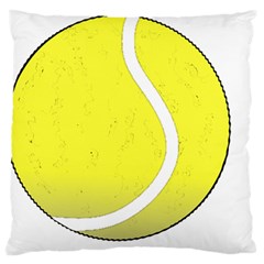 Tennis Ball Ball Sport Fitness Large Cushion Case (one Side) by Nexatart